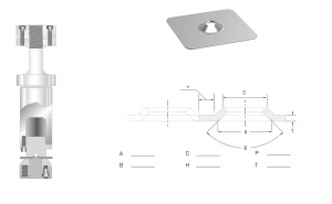 Формовочный инструмент Emboss Countersink Выдавка с отверстием